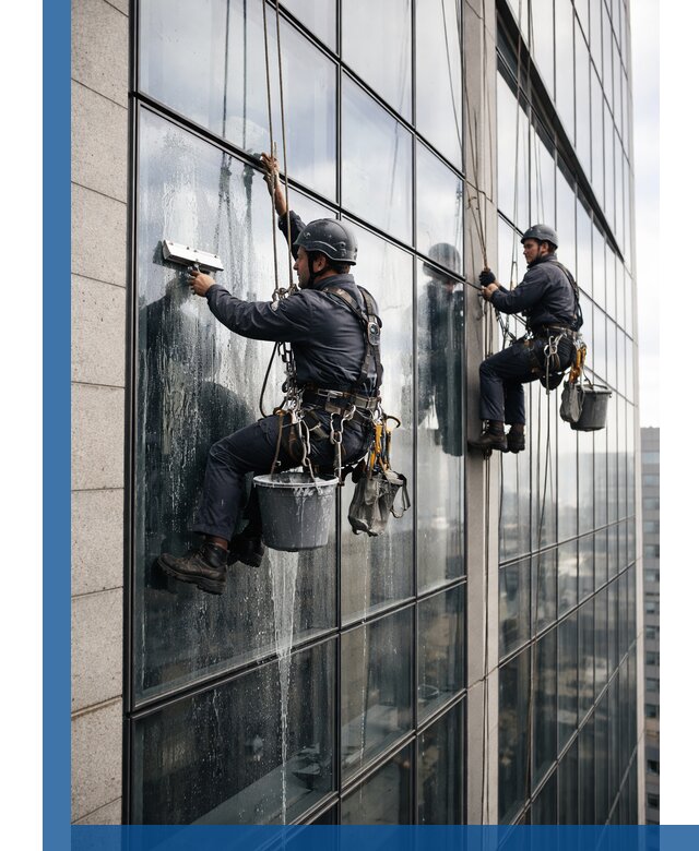 Профессиональная мойка стеклянных фасадов зданий в Прохладном