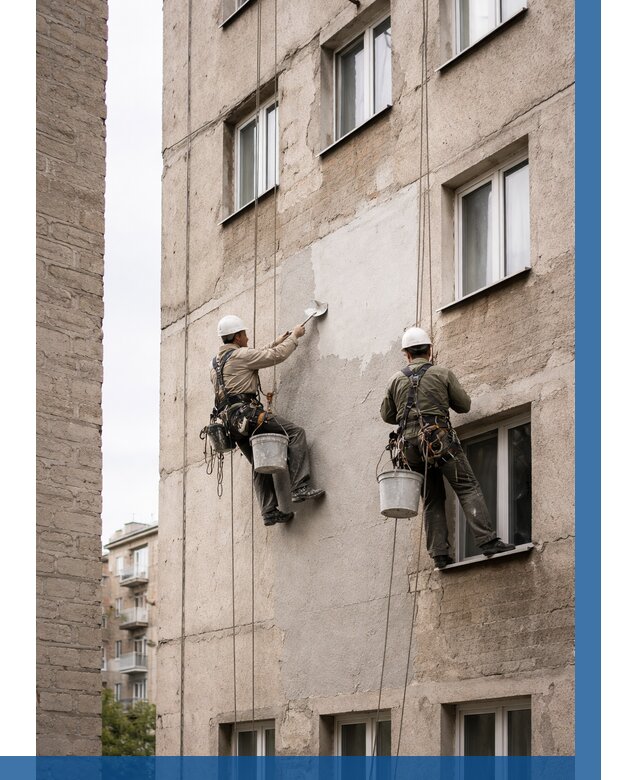 Косметический ремонт фасада в Прохладном от 1192 р. | ВЫСОТНИК-Прх