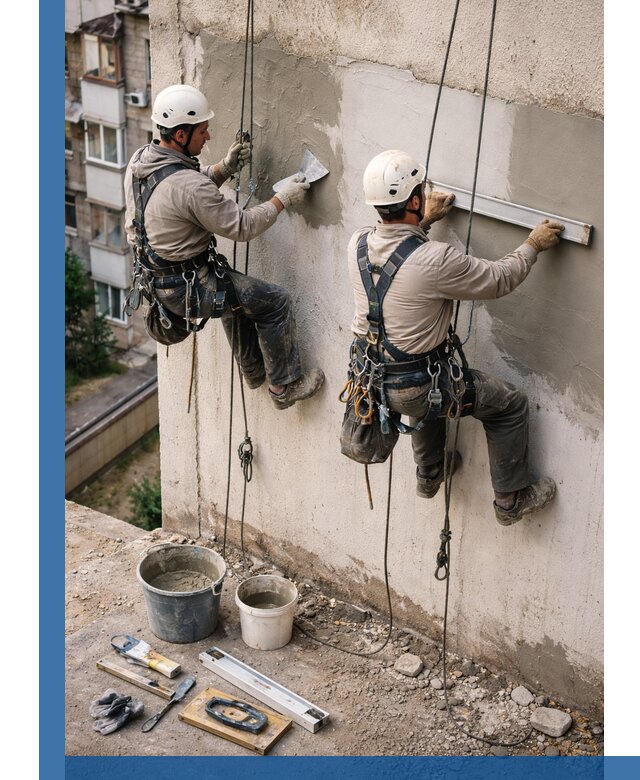 Комплексный ремонт штукатурного фасада с гарантией в Прохладном