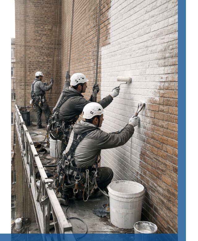 Покраска кирпичного фасада в Прохладном от 379 р. | ВЫСОТНИК-Прх