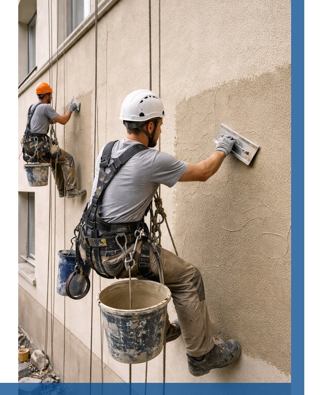 Декоративная штукатурка фасада в Прохладном от 1300 р. | ВЫСОТНИК-Прх