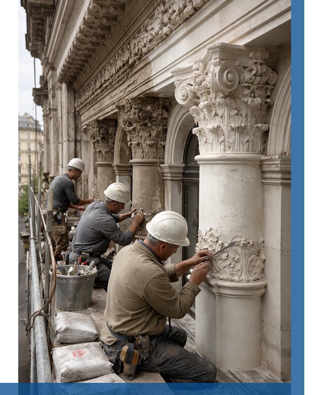 Реставрация фасадной лепнины в Прохладном от 2708 р. | ВЫСОТНИК-Прх