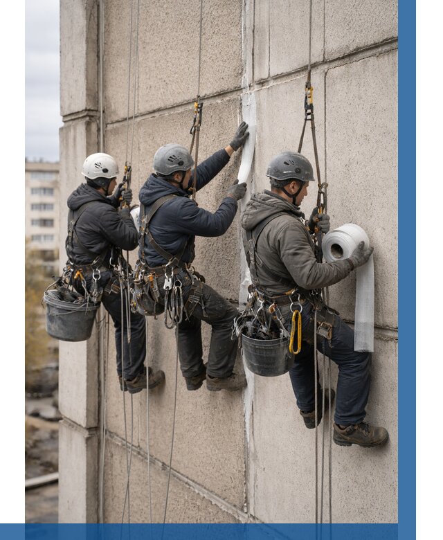 Ремонт межпанельных швов в Прохладном от 812 р. | ВЫСОТНИК-Прх