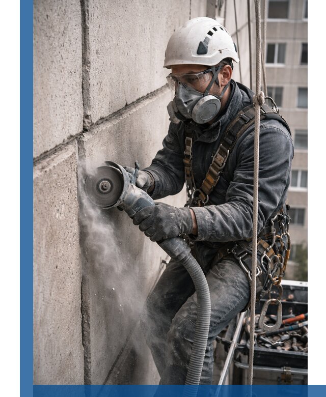 Штробление межпанельных швов в Прохладном качественно и быстро