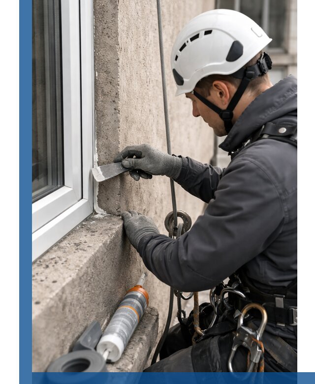 Герметизация монтажных швов окон в Прохладном с гарантией качества