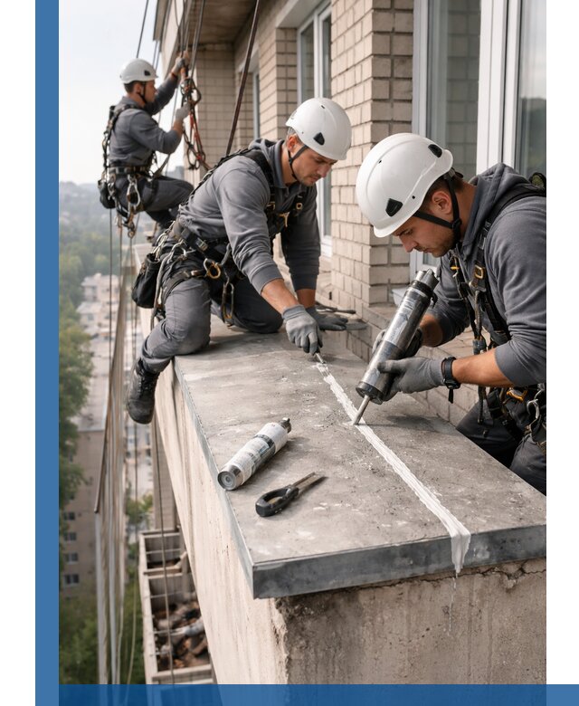 Герметизация балконного козырька в Прохладном профессионально