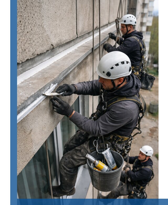 Герметизация примыкания балкона в Прохладном под ключ с гарантией