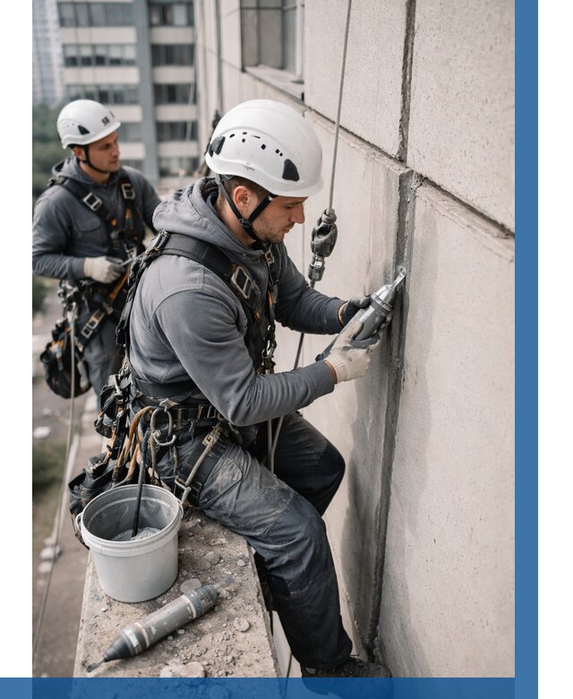 Ремонт деформационных швов здания в Прохладном от 1083 р. | ВЫСОТНИК-Прх