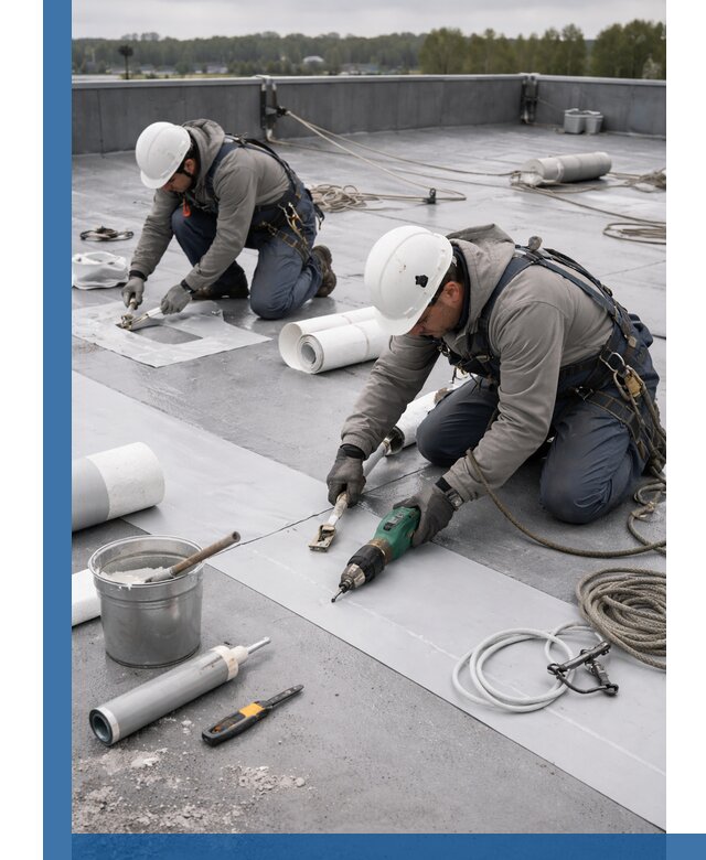 Ремонт мембранной кровли в Прохладном качественно и с гарантией