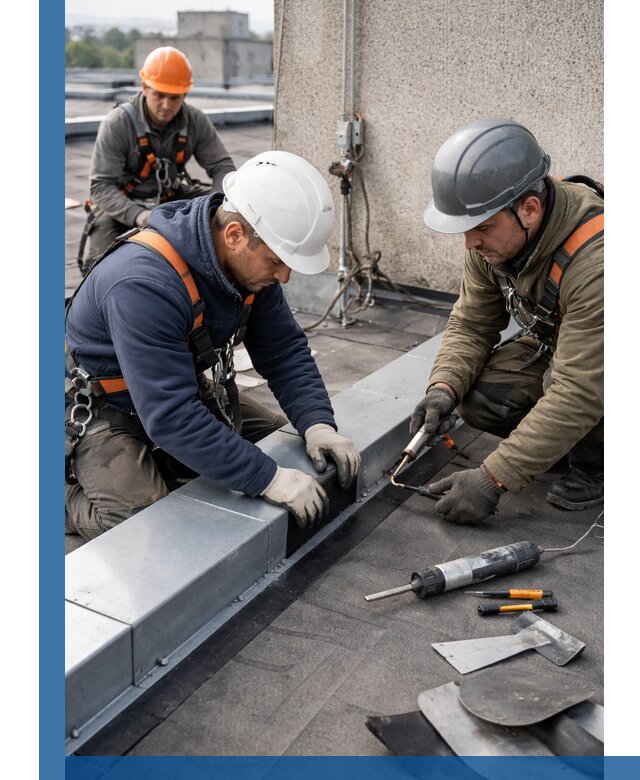 Ремонт кровельных примыканий в Прохладном профессионально