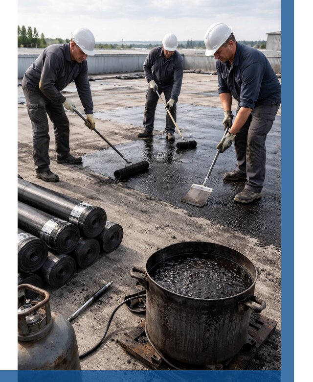 Гидроизоляция кровли мастикой в Прохладном от 650 р. | ВЫСОТНИК-Прх