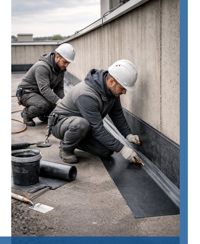 Гидроизоляция примыканий на кровле в Прохладном от 975 р. | ВЫСОТНИК-Прх