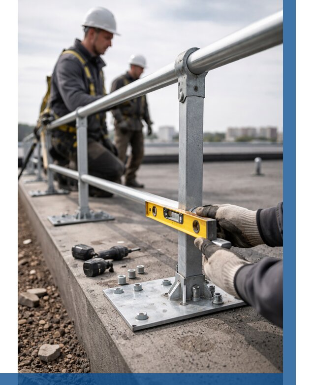 Монтаж кровельного ограждения в Прохладном от 1300 р. | ВЫСОТНИК-Прх