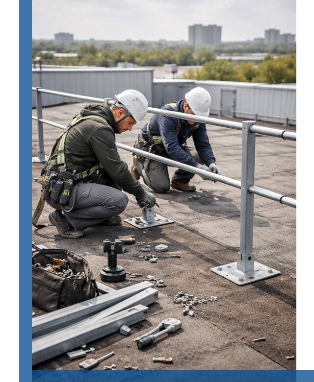 Монтаж кровельного ограждения в Прохладном под ключ с гарантией