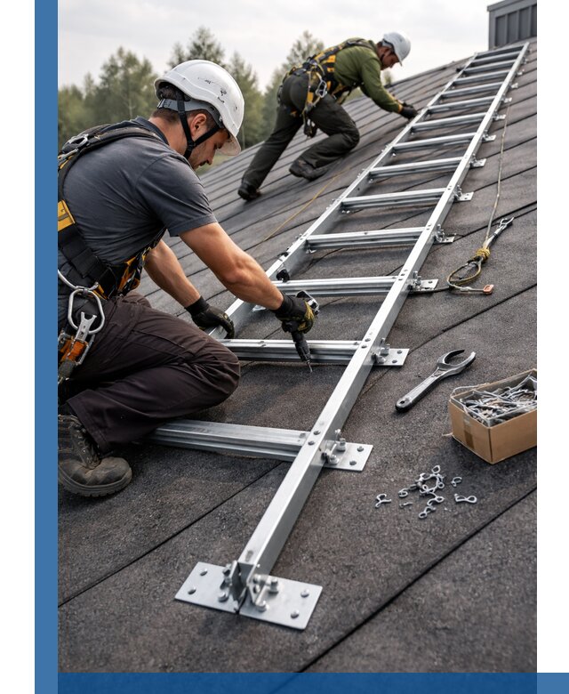 Профессиональный монтаж кровельной лестницы в Прохладном под ключ