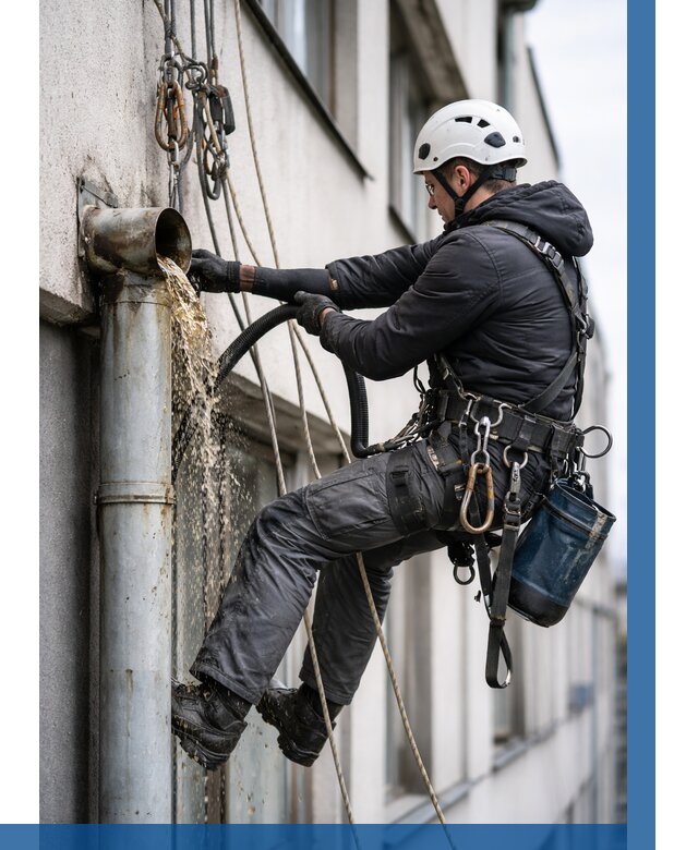 Прочистка водосточных труб в Прохладном от 3792 р. | ВЫСОТНИК-Прх