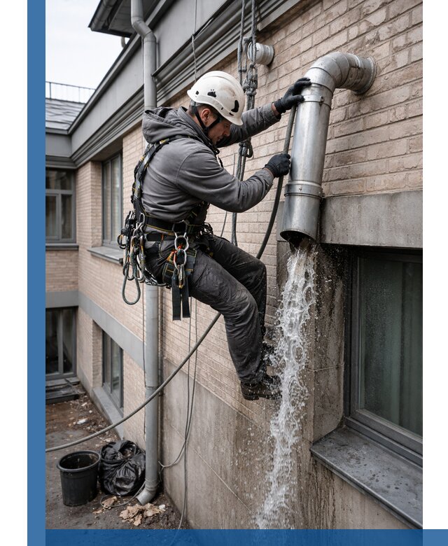 Профессиональная прочистка водосточных труб в Прохладном с гарантией