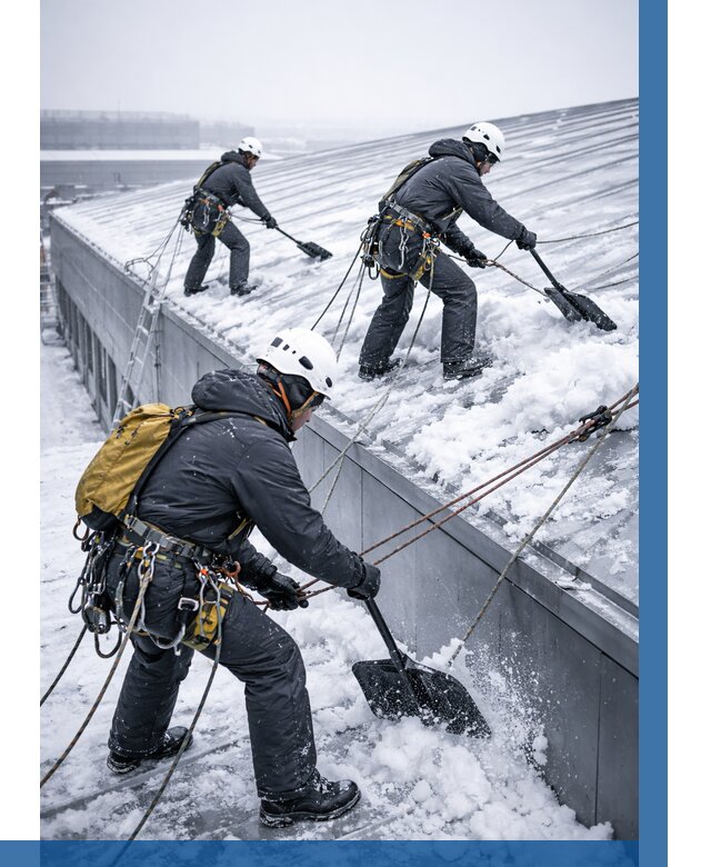 Очистка навесов от снега в Прохладном от 4875 р. | ВЫСОТНИК-Прх