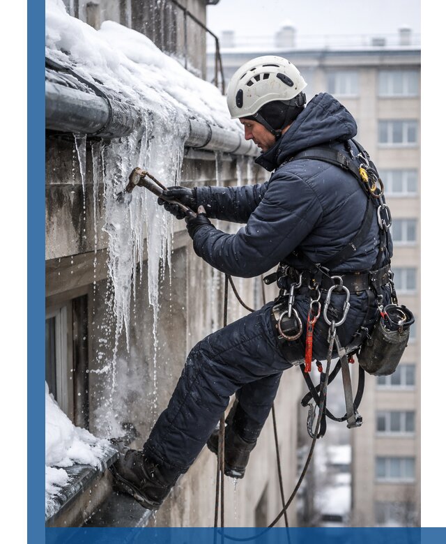 Удаление наледи и чистка водостоков в Прохладном оперативно и безопасно