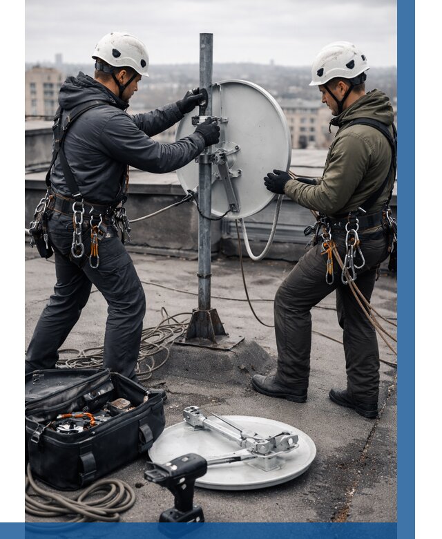 Демонтаж антенн на крыше в Прохладном от 4875 р. | ВЫСОТНИК-Прх