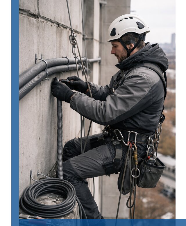 Профессиональный монтаж гофры для кабеля в Прохладном с гарантией