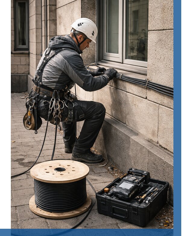 Прокладка оптоволоконного кабеля в Прохладном от 867 р. | ВЫСОТНИК-Прх