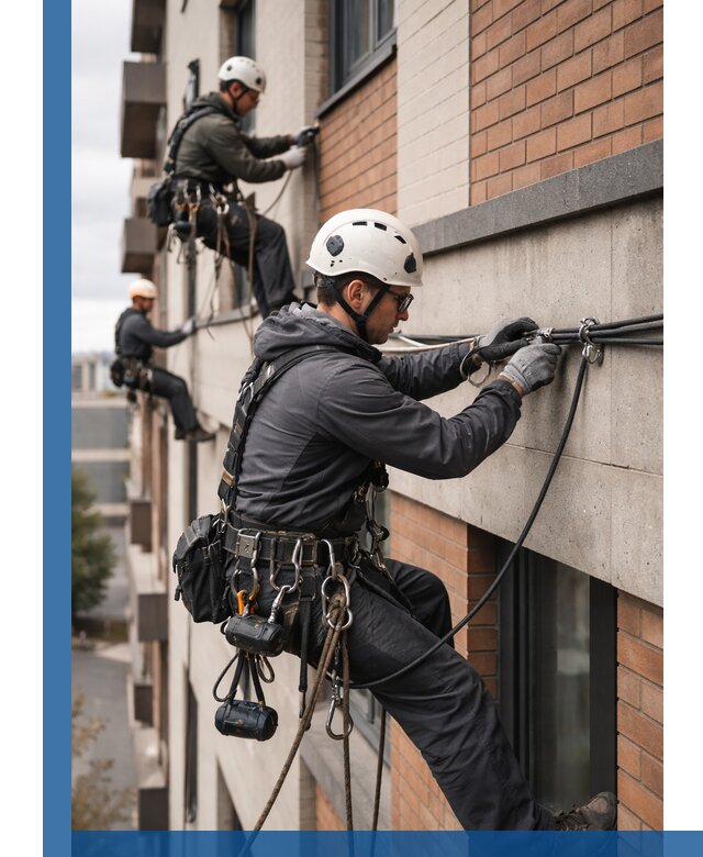 Крепление кабеля на фасаде монтаж и крепеж в Прохладном