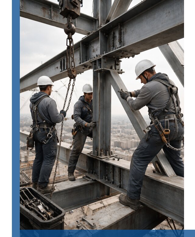 Профессиональный монтаж металлоконструкций на высоте в Прохладном