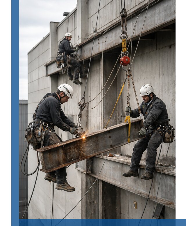 Демонтаж металлоконструкций на высоте в Прохладном под ключ