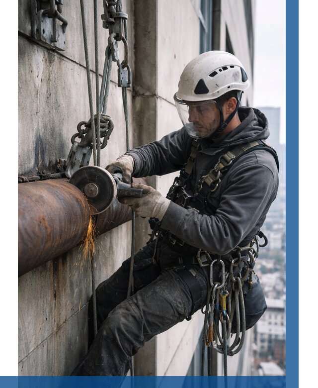 Резка металла на высоте в Прохладном по цене от 4875 р. | ВЫСОТНИК-Прх