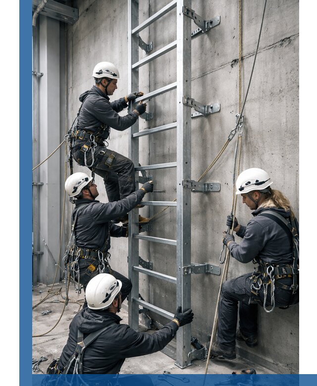 Монтаж металлических лестниц в Прохладном под ключ со гарантией