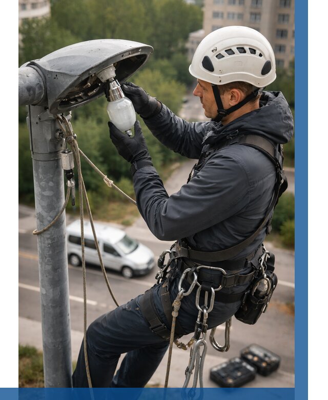 Замена ламп на высоте в Прохладном от 2708 р. | ВЫСОТНИК-Прх