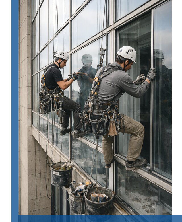 Ремонт витражных конструкций и фасадного остекления в Прохладном