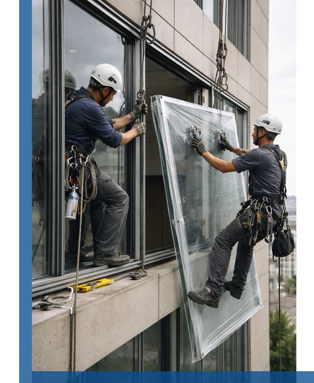 Профессиональная замена стекла в витраже в Прохладном с гарантией