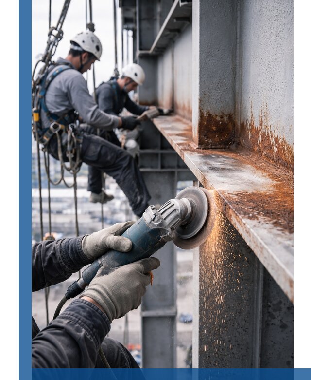 Зачистка металла от ржавчины и подготовка поверхностей в Прохладном