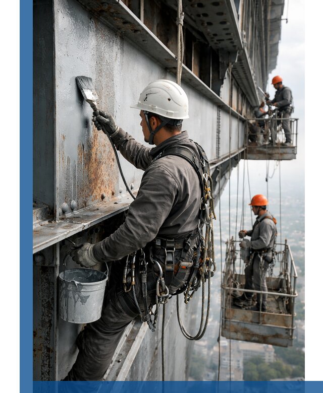 Покраска металлоконструкций на высоте в Прохладном профессионально