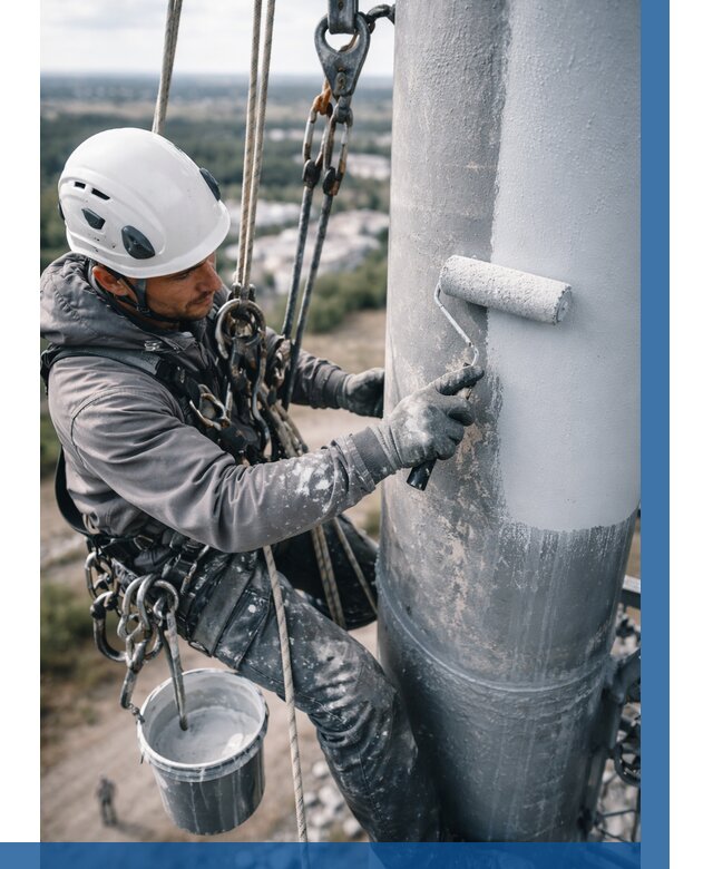 Покраска мачт связи под ключ в Прохладном от 921 р. | ВЫСОТНИК-Прх