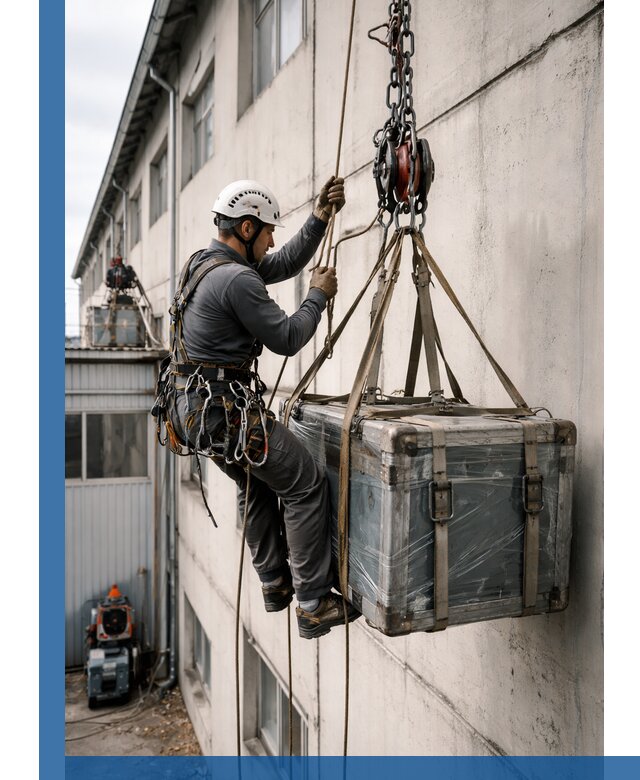 Подъем грузов на высоту в Прохладном для промышленных объектов