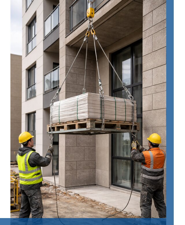 Подъем керамогранита на этаж в Прохладном от 3792 р. | ВЫСОТНИК-Прх