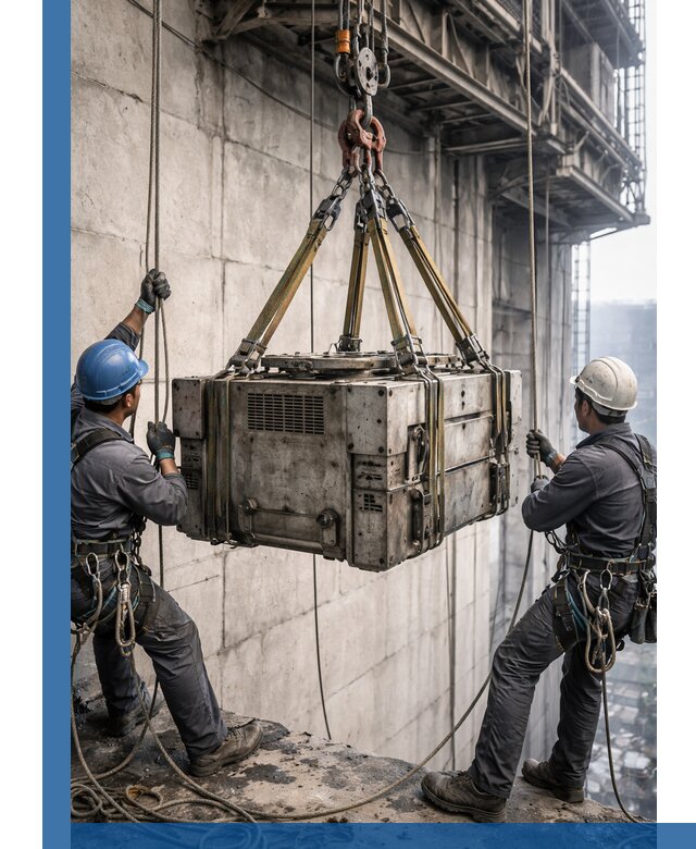 Такелажные работы на высоте, подъем и монтаж грузов в Прохладном