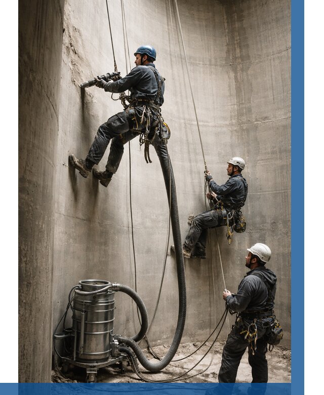 Зачистка силосов в Прохладном от 4875 р. Договор и смета ВЫСОТНИК-Прх