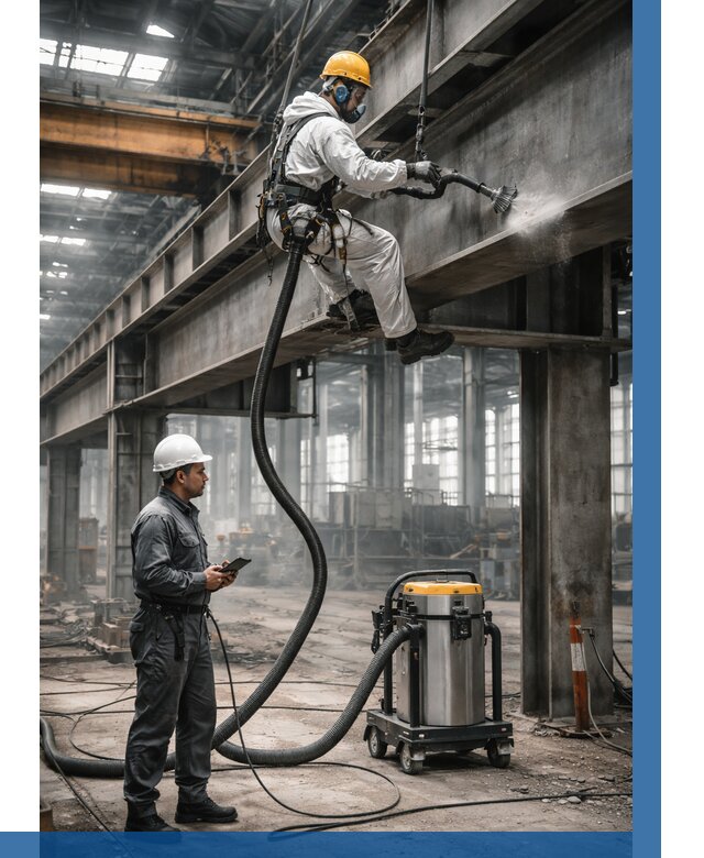 Обеспыливание конструкций в цехе в Прохладном от 4550 р. | ВЫСОТНИК-Прх