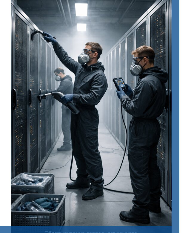 Обеспыливание серверной комнаты в Прохладном от 4875 р. | ВЫСОТНИК-Прх