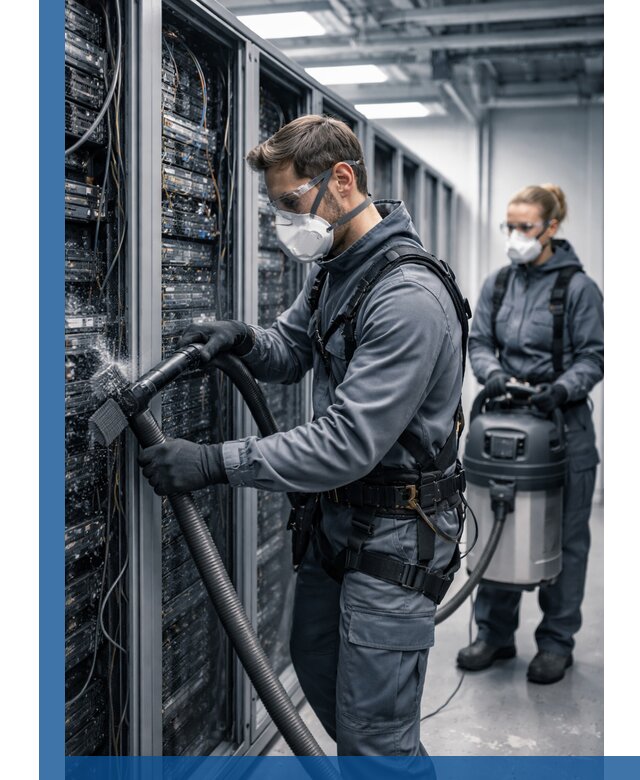 Обеспыливание серверной комнаты в Прохладном, профессиональная очистка