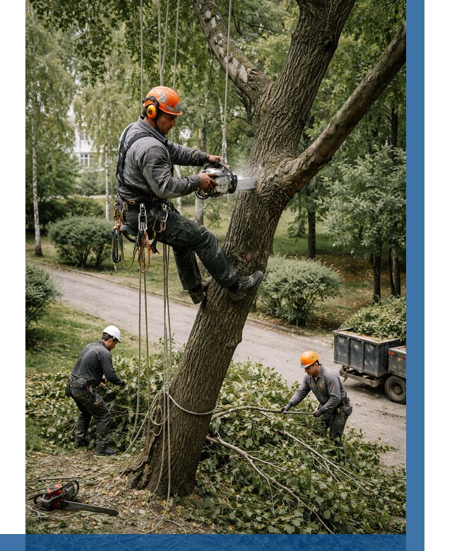 Кронирование деревьев в Прохладном от 7041 р. | ВЫСОТНИК-Прх
