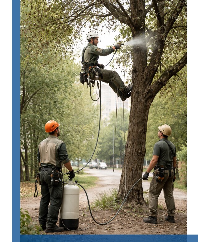 Обработка деревьев от вредителей в Прохладном профессиональная защита