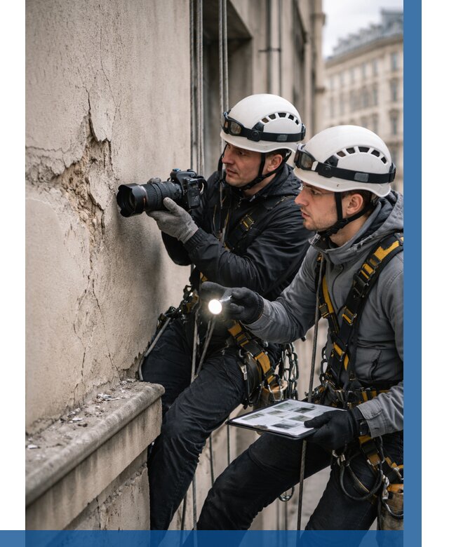 Фотофиксация дефектов фасада в Прохладном от 4875 р. | ВЫСОТНИК-Прх