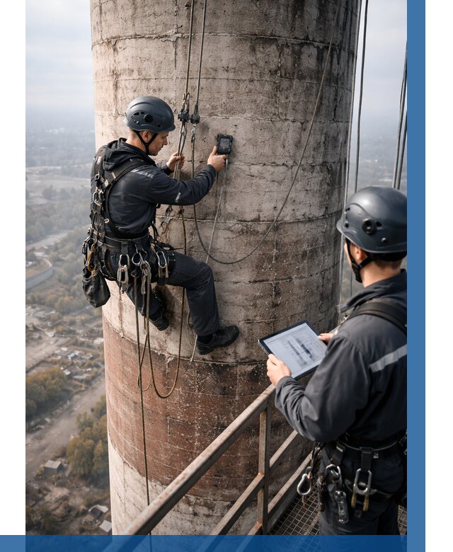 Обследование дымовой трубы в Прохладном от 8666 р. | ВЫСОТНИК-Прх